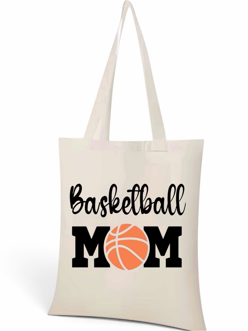Basketball Mom Canvas Tote -